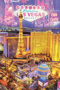 �|�X�^�[�@610X915mm�@Las Vegas Collage 2225�@���X�x�K�X