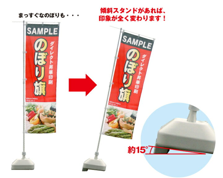 楽天市場】16L 注水台 傾斜スタンドセット （ のぼり のぼり旗 旗 16L 