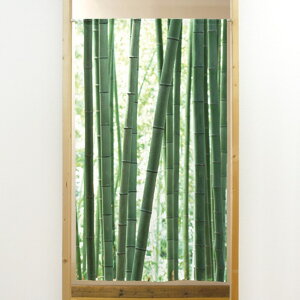 市松柄レースのれん 竹 実写 No.41907 (受注生産品・キャンセル不可)