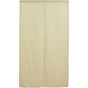 半間のれん 無地 カツラギ (アイボリー) No.44594