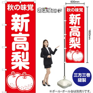 のぼり旗 新高梨 秋の味覚 AKB-1508 (受注生産品・キャンセル不可)