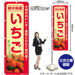 いちご 栃木県産 のぼり SNB-7210 (受注生産品・キャンセル不可)