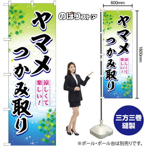 ヤマメつかみ取り 涼しくて楽しい! のぼり SNB-7797 (受注生産品・キャンセル不可)