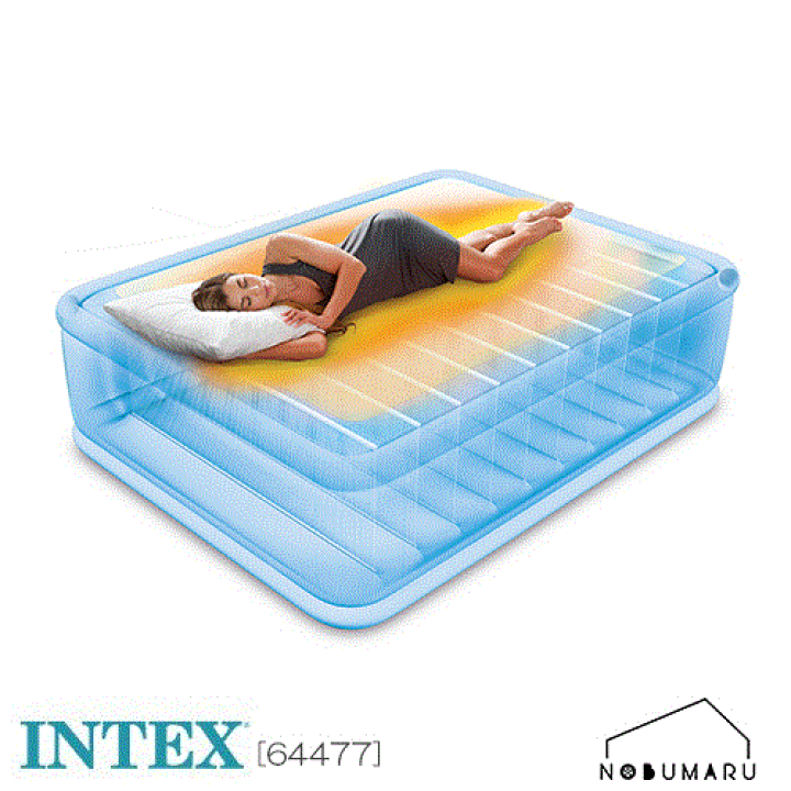 楽天市場】【送料無料】[64477] INTEX QUEEN THERMALUX AIRBEDサーマ 
