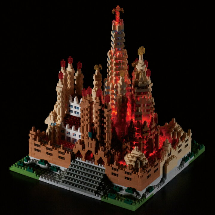 楽天市場】【送料無料】nanoblock サグラダファミリア デラックス 