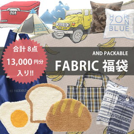 【送料無料】YD230927 ファブリック福袋 お楽しみ袋 13,000相当 アンドパッカブル テクノプライム エプロン クッション ブランケット チェアパッド 一人暮らし