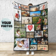 写真入り ブランケット オリジナル 毛布 ブランケット ひざ掛け オーダーメイド プレゼント 誕生日 記念…