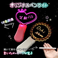 オリジナル 推し 名前 ペンライト コンサート ライブ LED うちわ オリジナル ペン付き 落書き 写真映え …