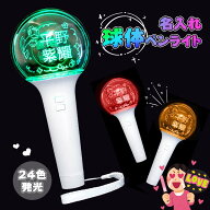 【名入れ】オリジナル ペンライト 名前 球体 ペンライト コンサート カラーチェンジ 24色 推し活 LED ペ…