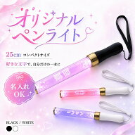 名入れ オリジナル ペンライト 25cm 15色 カラーチェンジ 推し活 ライブ ペンライト 名前入り 応援ライト…