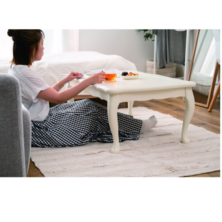 楽天市場】年中かわいい 猫脚 こたつテーブル 長方形 100×60 【送料  