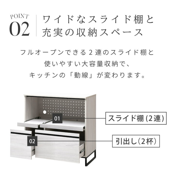 楽天市場】【20日限定☆全品☆5%OFFクーポン】 ダブル スライド棚 