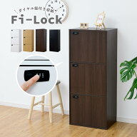 【15日限定★全品★5%OFFクーポン】 鍵付き 収納 ボックス カラーボックス 3段 A4 扉付き スリム ファイ…