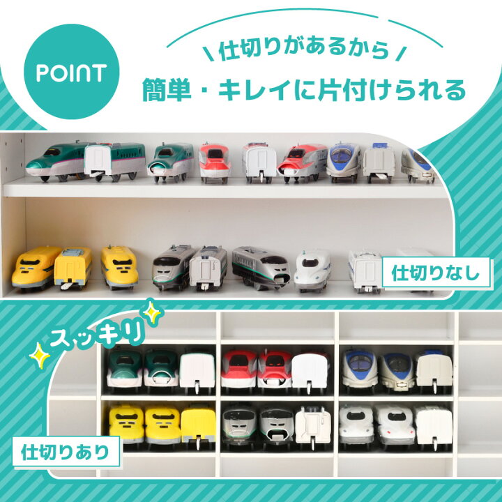 楽天市場】プラレール 収納 棚 ケース プラレールラック レールトイ 