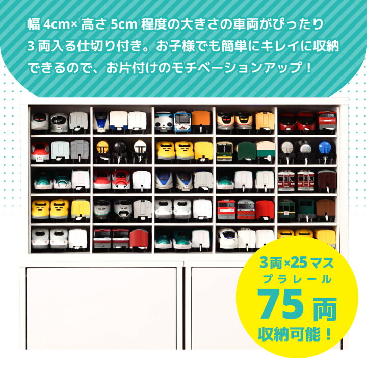楽天市場】プラレール 収納 棚 ケース プラレールラック レールトイ  