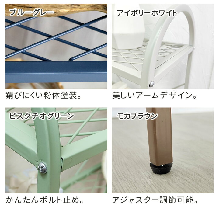 楽天市場】室内でも屋外でも アイアン オープンラック 3段 アイアン 