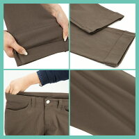 ストレッチチノカラー・ロールアップ・クロップドパンツ