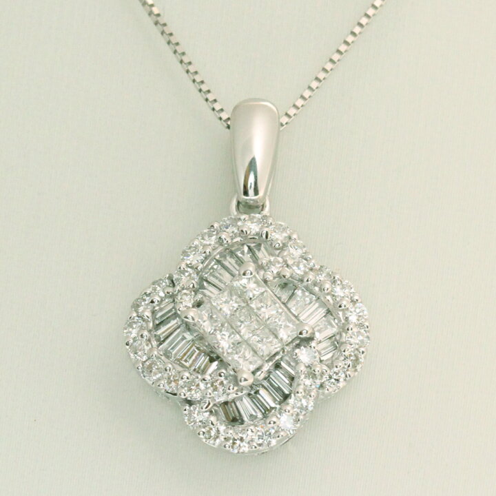 楽天市場】【アウトレット】K18WGダイヤ ネックレス 2.0ct sale 特価 