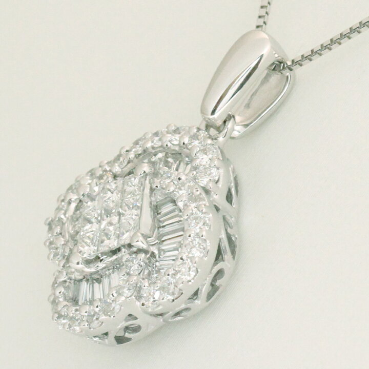 楽天市場】【アウトレット】K18WGダイヤ ネックレス 2.0ct sale 特価 