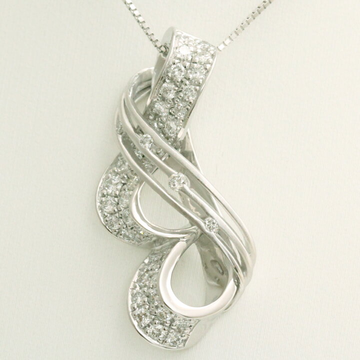 楽天市場】【アウトレット】K18WG ダイヤネックレス 0.72ct sale 特価  