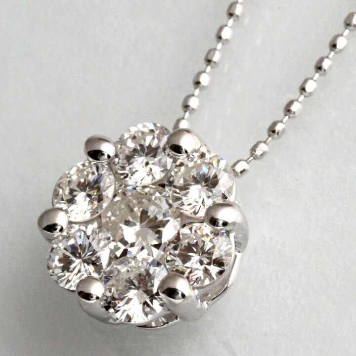 楽天市場】【アウトレット】K18WGダイヤネックレス 1.09ct sale 特価  