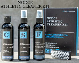 シューケアセット NODC ATHLETIC CLEANER KIT スニーカークリーナー 防水スプレー 消臭スプレー ブラシのセット シューケア ユークリーナー 洗剤 セット シューズクリーナー スニーカー 靴 クリーナーキット シューズケア 水なし