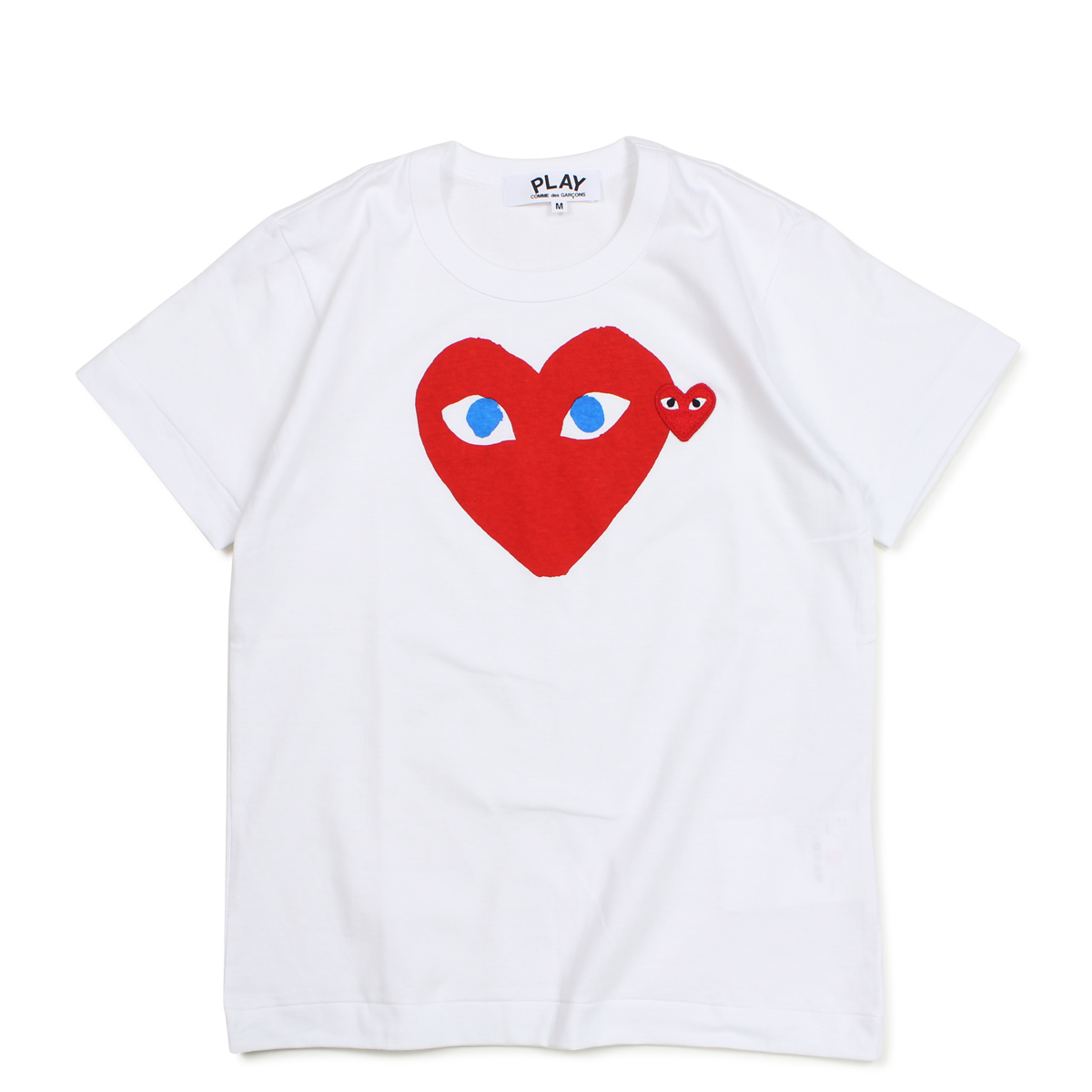 PLAY COMME des GARCONS RED HEART T-SHIRT コムデギャルソン Tシャツ 半袖 レディース ホワイト AZT085  | ALLSPORTS