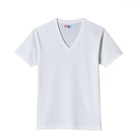 【最大1000円OFFクーポン配布中】 Hanes H5215 ヘインズ Tシャツ ジャパンフィット Vネック メンズ 半袖 2枚組 ブルーパック ホワイト