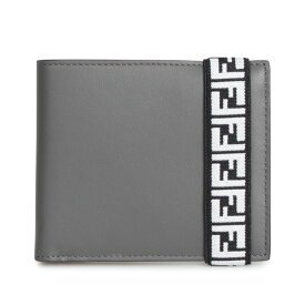 【最大1000円OFFクーポン配布中】 FENDI BI-FOLD WALLET フェンディ 財布 二つ折り メンズ グレー 7M0266 A8VC