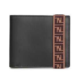 FENDI BI-FOLD WALLET フェンディ 財布 二つ折り メンズ ブラック 黒 7M0266 A8VC