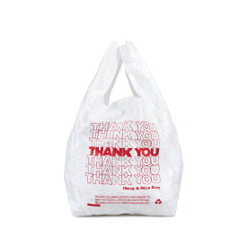 【最大1000円OFFクーポン配布中】 THANK YOU TOTE BAG エコバッグ トートバッグ ショッピング レジ レディース メンズ 折りたたみ コンパクト ナイロン ブラック ホワイト 黒 白