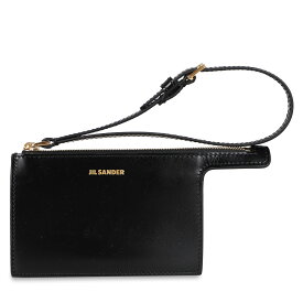 【最大1000円OFFクーポン配布中】 JIL SANDER LONG WALLET ジルサンダー 長財布 メンズ レディース 本革 ブラック 黒 JSPT840160