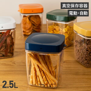 Cielob Z[u ^ۑe ^pbN e LjX^[ XgbJ[ 2500ml d  USB[d Lb` AUTOMATIC VACUUM CANISTER VAF1-P1