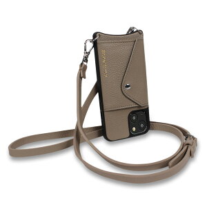 BANDOLIER DONNA SIDE SLOT LIGHT TAUPE �o���h�����[ �X�}�z�V�����_�[ �X�}�z�P�[�X iPhone 13 mini iPhone 13 13Pro iPhone 13 Pro Max �A�C�t�H�� ���{���� �����Y ���f�B�[�X 14DON
