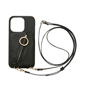 MAELYS LOUNA CLUTCH RING CASE マエリスルーナ iPhone14 iPhone14 Pro iPhone14 Plus iPhone13 ケース スマホケース 携帯 クラッチ リング レディース ショルダー アイフォン ブラック ベージュ ピンク 黒 【 ネコポス可 】