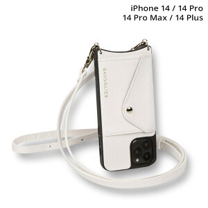 BANDOLIER DONNA SIDE SLOT WHITE �o���h�����[ iPhone 14 14Pro iPhone 14 Pro Max iPhone 14 Plus �P�[�X �X�}�z�P�[�X �g�� �V�����_�[ �A�C�t�H�� �����Y ���f�B�[�X 14DON