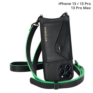 BANDOLIER JILL BLACK �o���h�����[ iPhone 13 13Pro iPhone 13 Pro Max �P�[�X �X�}�z�P�[�X �g�� �V�����_�[ �A�C�t�H�� �W�� �u���b�N �����Y ���f�B�[�X �u���b�N �� 14JIL ��̓�