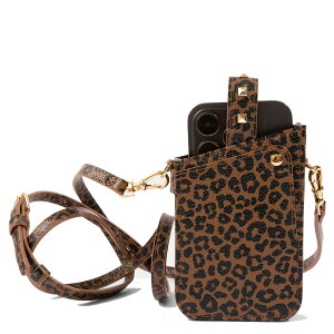 yő1000~OFFN[|sz BANDOLIER EMMA PHONE POUCH DARK LEOPARD oh[ X}zP[X g V_[ ACtH G} tH|[` _[NIp[h Y fB[X Ip[h 42