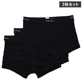 【最大1000円OFFクーポン配布中】 Paul Smith TRUNK 3 PACK ポールスミス ボクサーパンツ 3枚セット 下着 インナー アンダーウェア メンズ 前閉じ M-L ブラック 黒 M1A-914C-A3PCK