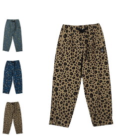 【最大1000円OFFクーポン配布中】 WILD THINGS PRINT LAX PANTS ワイルドシングス パンツ プリントラックス メンズ ブルー グリーン レオパード ヒョウ柄 WT24036AD