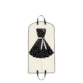 【最大1000円OFFクーポン配布中】 Bag-all POLKADOT GARMENT BAG バッグオール ガーメントバッグ ドレスバッグ カバー 衣装 収納袋 レディース 折り畳み クリーム