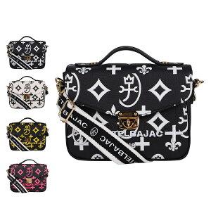 CASTELBAJAC SHOULDER BAG �J�X�e���o�W���b�N �V�����_�[�o�b�O �o�b�O �n���h�o�b�O �N���A �����Y ���f�B�[�X �΂ߊ|�� 2WAY �u���b�N �z���C�g �C�G���[ �� �� 68131