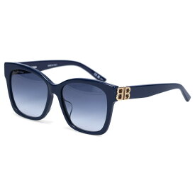 BALENCIAGA SUNGLASSES バレンシアガ サングラス メンズ レディース アジアンフィット UVカット ブルー BB0102-5 母の日