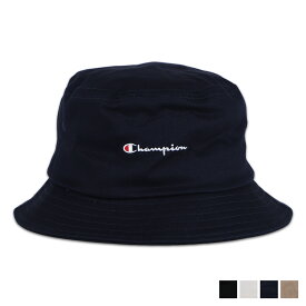 Champion SCRIPT LOGO BUCKET HAT チャンピオン 帽子 ハット バケットハット スクリプト ロゴ メンズ レディース ブラック ホワイト ネイビー ベージュ 黒 白 587-006A