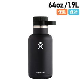 【最大1000円OFFクーポン配布中】 Hydro Flask BEER 64oz GROWLER ハイドロフラスク 64oz グローワ― ワイドマウス 1.9L ステンレスボトル マグボトル 水筒 魔法瓶 保冷 保温 直飲み マイボトル ブラック 黒 5089056 母の日