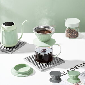 BUYDEEM DRIPPER SET �o�C�f�B�[�� �R�[�q�[�h���b�p�[ �X�e�����X�t�B���^�[ �O���X �Z�b�g �O���[ �O���[�� ��̓�