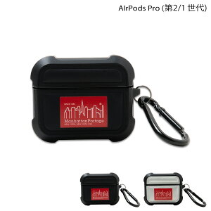 Manhattan Portage SQUARE HYBRID AIRPODS PRO CASE BOX LOGO �}���n�b�^���|�[�e�[�W AirPods Pro ��2���� �P�[�X ��1���� �C���z�� �P�[�X �G�A�[�|�b�Y �v�� �G�A�|�b�h�v�� �����Y ���f�B�[�X �u���b�N �V���o
