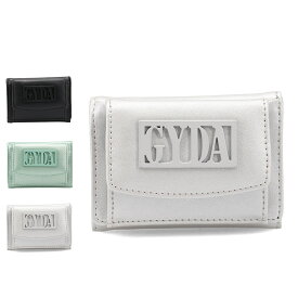 GYDA FRAME METAL SERIES ジェイダ 財布 三つ折り ミニ レディース マイクロ コンパクト ブラック グリーン シルバー 黒 GY-W202