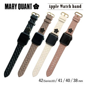 MARY QUANT Apple Watch Band }[Ng AbvEHb` oh fB[X 42mm 41mm 40mm 38mm ubN x[W  AWB-MQ01/AWB-MQ02