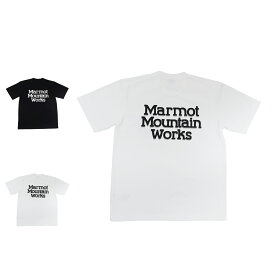 Marmot Marmots-T マーモット Tシャツ 半袖 マーモッツ メンズ ブラック ホワイト 黒 白 TSSMC407